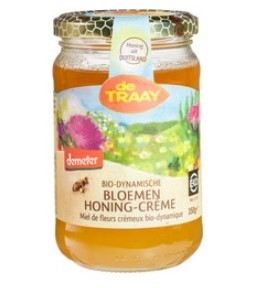 Bloemen honing crème Demeter van de Traay, 6x 350 gr